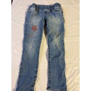Gap Kids Girls Size 5 Leggings Jeans Jeggings Stretch Star Design Denim Pants